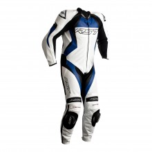 RST TRACTECH EVO 4 CE MENS LEATHER SUIT - WHITE / BLUE